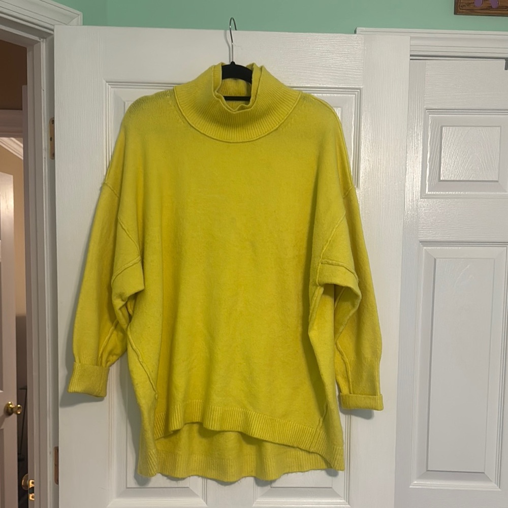 Free People Afterglow Mock Neck Sweater size medium